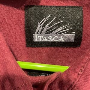 Itasca Burgundy flannel shirt xl